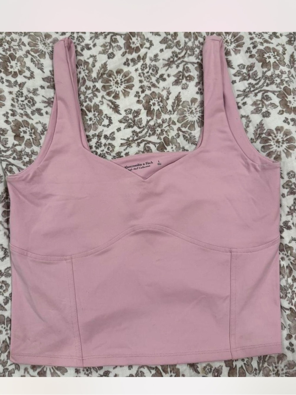 Abercrombie and Fitch Pink Tank Top Size Large